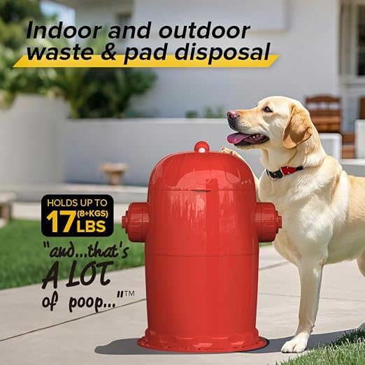 Red Rocket Pets Dog Poop Trash Can Large Doggy Twist'R Pack, 12x Refills Bags - Image 2