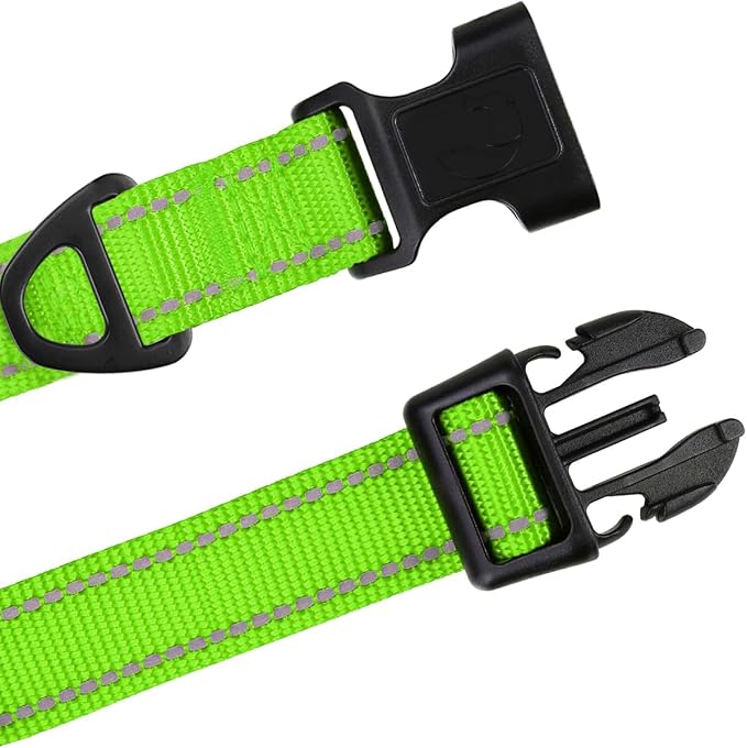 TagME Reflective Nylon Dog Collars, Adjustable Classic Collar - Image 4