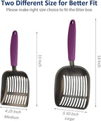 WePet Cat Litter Scoop, Non-Stick Plated Aluminum Alloy Sifter, Kitty Durable - Image 4