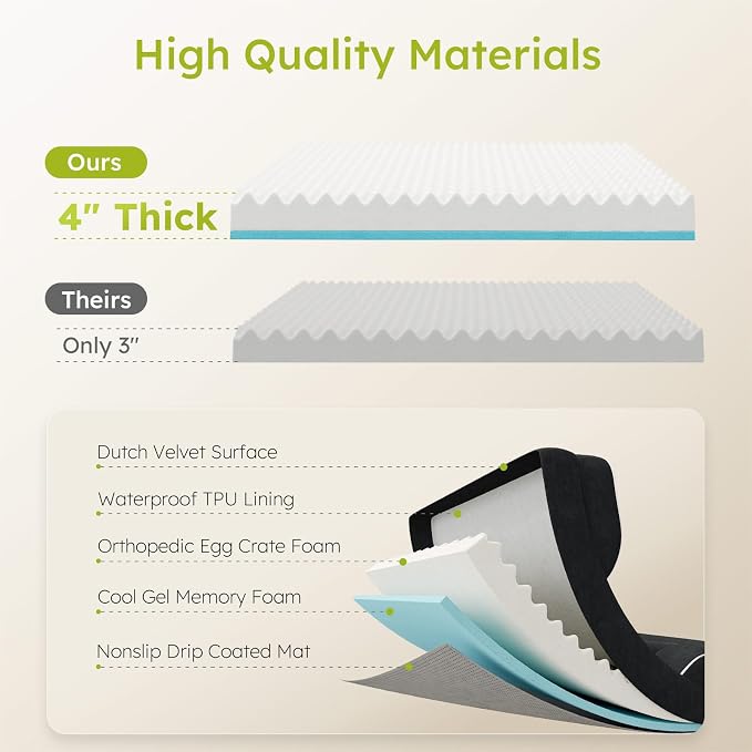 Jumbo Dog Bed for Extra Large Dogs, Orthopedic Dog Bed - Image 3