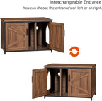 unipaws Top Opening Cat Litter Box Enclosure, Friendly to Elderly People - Image 6