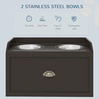 PawHut Dog Feeding Station - Image 5