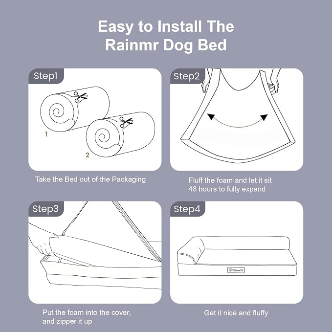 Orthopedic Dog Beds for Large Dogs, Memory Foam Dog Beds Large Sized Dogs - Image 8
