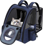 Bubble Cat Backpack Carrier, Expandable Cat Carrier Backpack, Breathable Pet by GROXKOX
