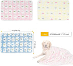 Dono 1 Pack 3 Dog Blankets, Soft Fluffy Fleece Pet Blanket Warm Sleep Mat Paw - Image 4