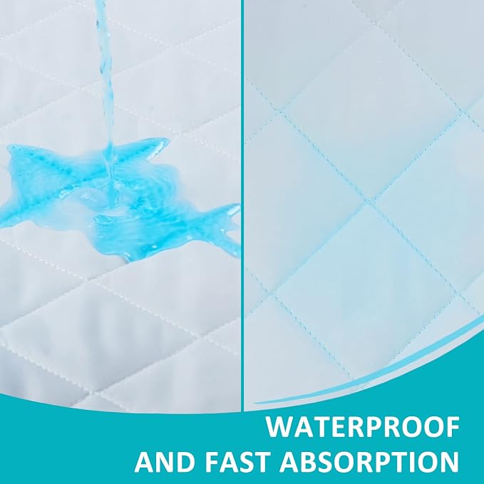 KANECH Washable Underpads 30"x34", Waterproof Heavy Absorbency Reusable - Image 2