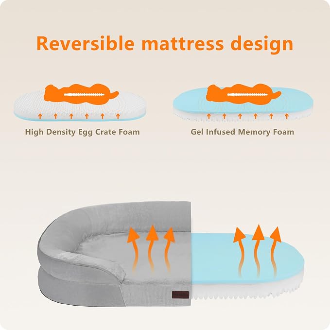 Dwanton Orthopedic Dog Bed for Large Dogs - Image 3