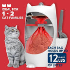Red Rocket Pets Cat Litter Trash Can Kitty Twister Plus Pack, 12x Refills Bags - Image 2