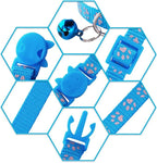 Hot Pink Kitten Collar with Bells, Light Blue Break Away Cat Collar with Bells - Image 7