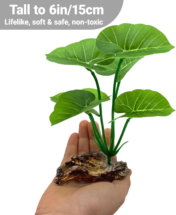 Silk Aquarium Plants Betta Fish Tanks Decor 6-in Soft Aquarium Decorations Fish - Image 3