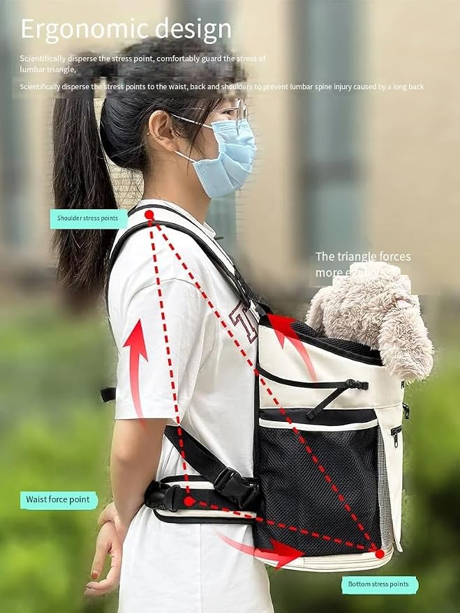 Backpack for Dog Accessories Small Dog cat go Out Bag Break Free Walk Dog Dirty - Image 9
