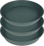 3 Pack of 20 22 inch Plant Saucer, 3.6" Depth Tray, Large Deep Garden Plastic by Bleuhome