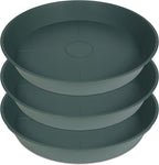 3 Pack of 25 26 inch Plant Saucer, 4.2" Depth, Large Deep Plastic Flower by Bleuhome