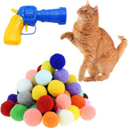 30 Pcs Soft Pom Pom Balls for Kittens by Shizhoo