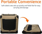 Amazon Basics Portable Folding Soft Dog Crate, Double Door, Collapsible Travel - Image 5