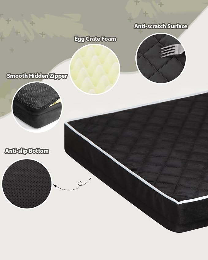 Orthopedic Dog Beds Large Sized Dog Waterproof Pet Kennel Pad - Image 4