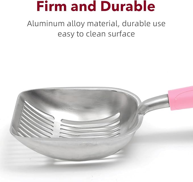 Cat Litter Scoop, Kitty Metal Scooper, Aluminum Alloy Sifter, Kitten Pooper - Image 5