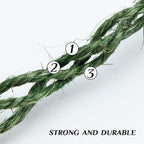 Green Sisal Rope, 1/4 Inch, for Cat Scratching Post, DIY Hemp Twine - Image 3
