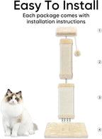 AGYM Cat Scratching Post for Large Cats, Cat Scratcher for Indoor Cats Adults - Image 4