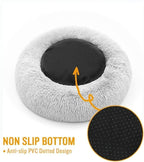 Original Calming Donut Dog and Cat Bed in Shag Fur, Dog Beds - Image 5