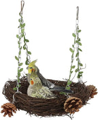 Natural Rattan Nest Small Medium Large Bird Swing by Unknown