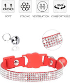 Breakaway Cat Collars with Bell, olmoony Adjustable Safe Kitten Collar - Image 5