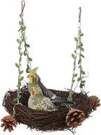 Natural Rattan Nest Small Medium Large Bird Swing - Image 5