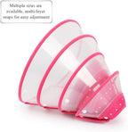 Pet Cone Recovery Dog Cone Adjustable Dog Collar Clear Padded Collar - Image 4