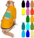 Custom Dog Hoodie Personalized Photo Text Logo Name Dog Clothes, Soft & Warm by Mynvzrk