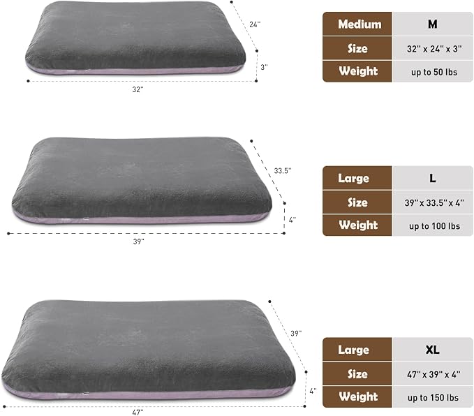 Magic Dog Super Soft Large Dog Bed, 39 Inches Orthopedic Foam Pet Beds - Image 6