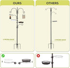 ERYTLLY Bird Feeding Station Kit Bird Feeder Pole Wild Bird Feeder Hanging Kit - Image 4