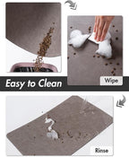 MontVoo-Absorbent Pet Feeding Mat-No Stains Pet Mat - Image 3