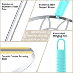 63‘’Ultra Long Heavy Duty Carpet Rake - Image 3