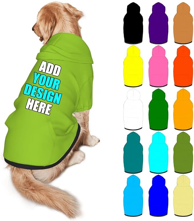 Custom Dog Clothes with Photo Name Logo Personalized Dog Sweaters by Mynvzrk