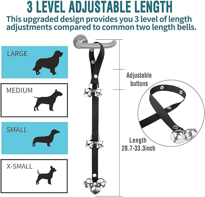 BLUETREE 2 Pack Dog Doorbells Premium Quality Training Potty Great Dog Bells - Image 5