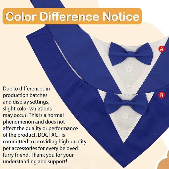 Formal Dog Tuxedo Adjustable Pet Collar - Image 2
