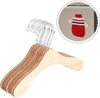 SUPVOX 10pcs 8.66-inch Solid Wood Pet Hangers Small Dog and Cat Clothes Hangers - Image 8