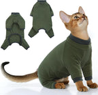 PUMYPOREITY Sticky Hair Cat Clothes, Prevent Loss Pajamas, Soft Sweaters by PUMYPOREITY