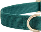 Soft Cotton Dog Collar with Metal Buckle Adjustable Heavy Duty Comfy Corduroy - Image 3