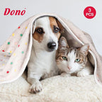 Dono 1 Pack 3 Dog Blankets, Soft Fluffy Fleece Pet Blanket Warm Sleep Mat Paw - Image 7