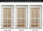 74.80-98.43'' Extra Tall Cat Gate, Adjustable 33.86 and 41.7" Wide, Transparent - Image 8