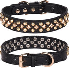 Spiked Dog Collar Soft Pu Leather Mushrooms Rivet Spike Studded Puppy by Unknown