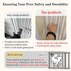 Lumizone Extra Tall Pet Gate 55.12" High Pressure Mounted 50.79"-55.11" Extra - Image 3