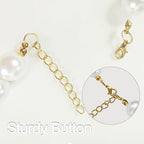 Chunky Pearl Dog Collar Large Breed, Adjustable Dog Necklace, Beaded Dog Collar - Image 4