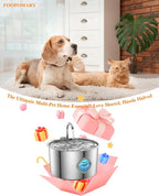 Cat Water Fountain Stainless Steel Large Capacity Automatic Water Dispenser - Image 9