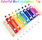 Colorful Bird Xylophone Toy Interactive Training Toy Bird Cage Bell Toy - Image 3