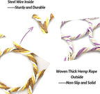 BNOSDM 2 Packs Bird Hemp Rope Net Swing Climbing Rope Net - Image 5