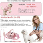 Dog Lift Harness Backpack for Small Dogs Cats, Adjustable Straps Dog Sling - Image 3