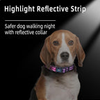 Roses&Poetry Small Dog Collar, Cute Leopard Style Adjustable Reflective Puppy - Image 6