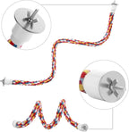 Bird Rope Perches, Parrot Toys 36 inches Rope Bungee Bird Toy - Image 3